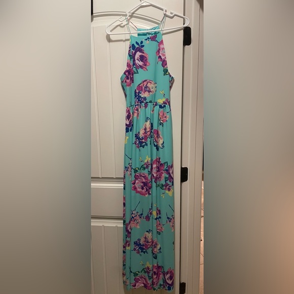 Bright colored maxi dress. NWT from Vestique - Picture 2 of 3